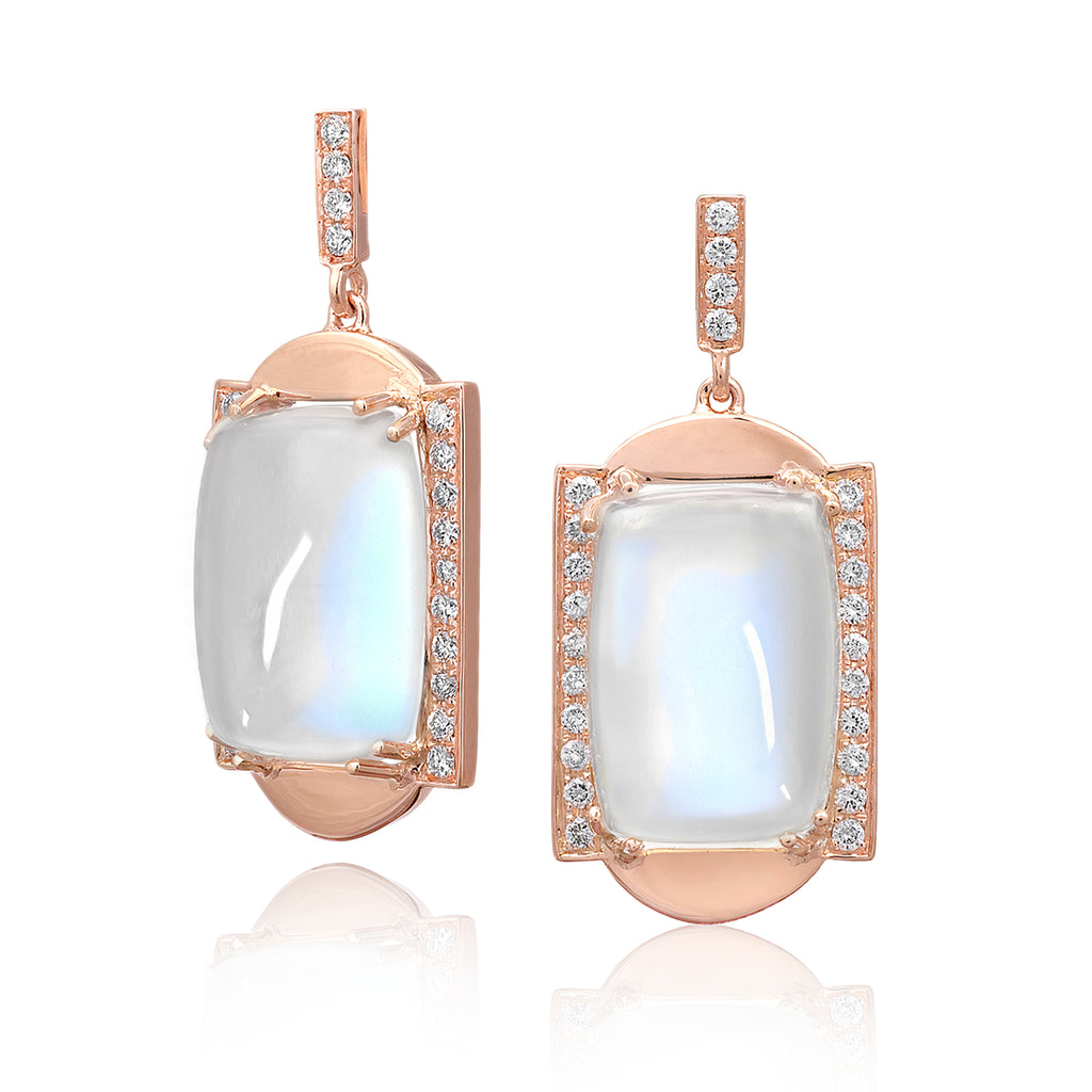 Frame Gold and Organic Earrings